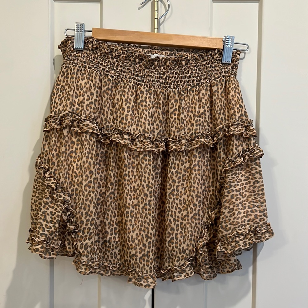 Leopard print skirt